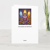 rainbow cat greeting card kaart (Achterkant)