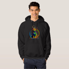 Rainbow Cat - Kleurrijke en leuke kattenkunst Hoodie