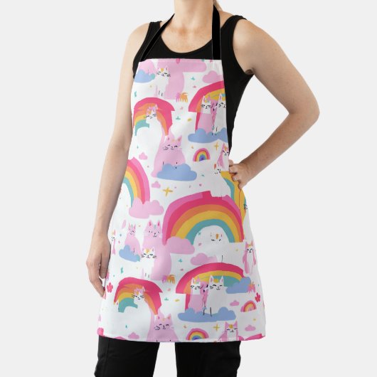 Rainbow Cat Land Schort (Insitu)