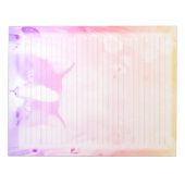 Rainbow Cat Lined Stationery - Roze Gereguleerde K Notitieblok (Voorkant)