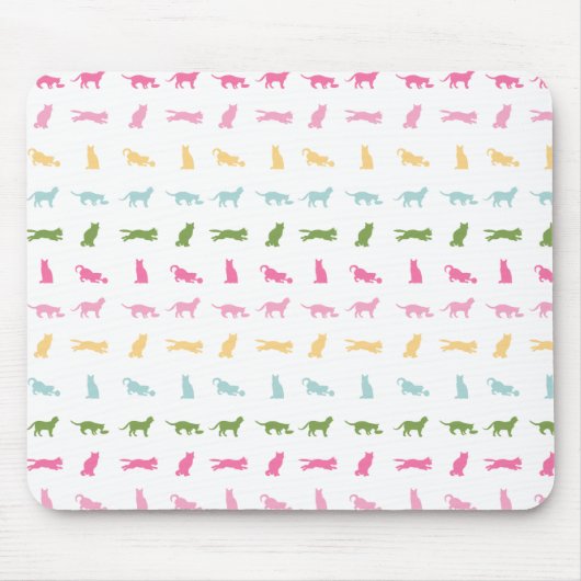 Rainbow Cat Pattern Muismat (Voorkant)