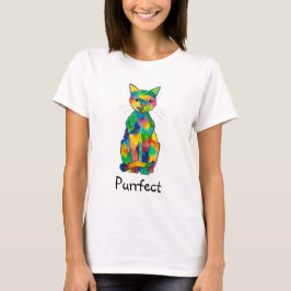 Rainbow Cat Purrfect T-Shirt