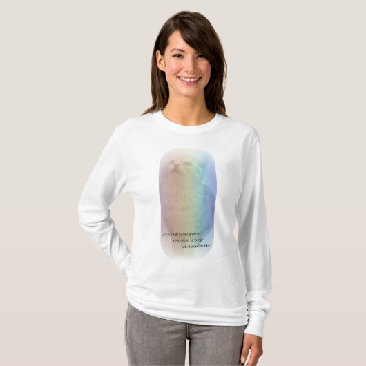 rainbow cat t-shirt (Voorkant volledig)