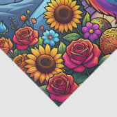 rainbow cat tissue paper tissuepapier (Detail)