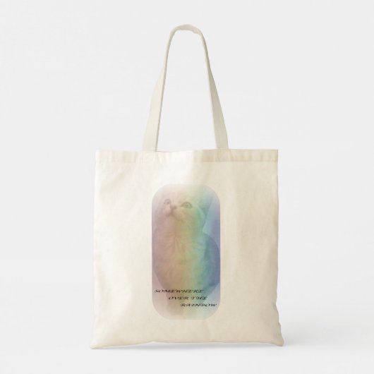 rainbow cat tote bag (Achterkant)