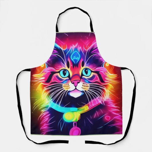 Rainbow Cat Vibes Schort (Voorkant)