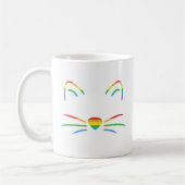 Rainbow Cat Whiskers Classic Mok (Links)