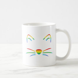 Rainbow Cat Whiskers Classic Mok