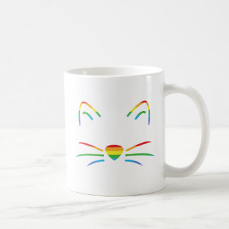 Rainbow Cat Whiskers Classic Mok