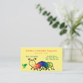 Rainbow Caterpillar Daycare Visitekaartjes (Staand voorkant)