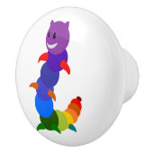 RAINBOW CATERPILLAR KERAMISCHE KNOP (Rechts)