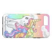 Rainbow Caticorn iPhone 7 Hoesje (Achterkant (Horizontaal))