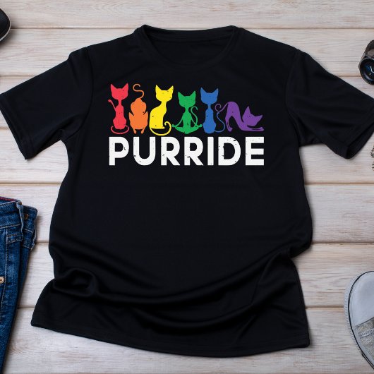 Rainbow Cats Purride LGBTQ Pride T-shirt