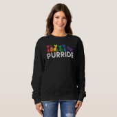 Rainbow Cats Purride LGBTQ Pride Trui (Voorkant volledig)