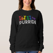 Rainbow Cats Purride LGBTQ Pride Trui (Voorkant)