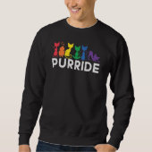 Rainbow Cats Purride LGBTQ Pride Trui (Voorkant)