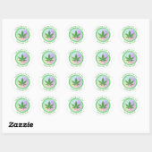 Rainbow CBD Olielabels Ronde Sticker (Vel)