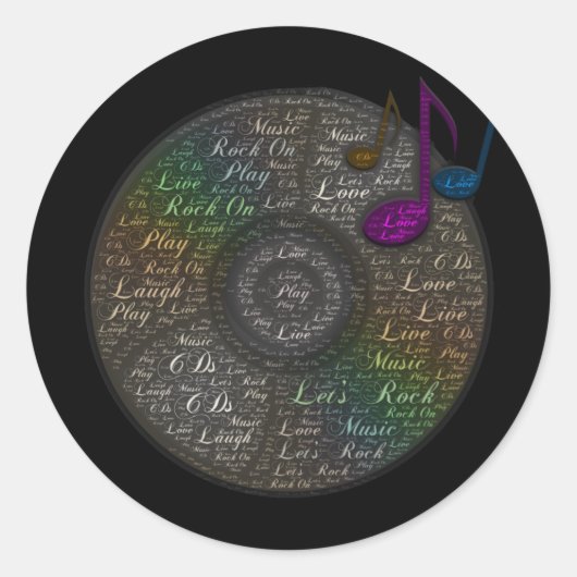 Rainbow CD sticker (Voorkant)