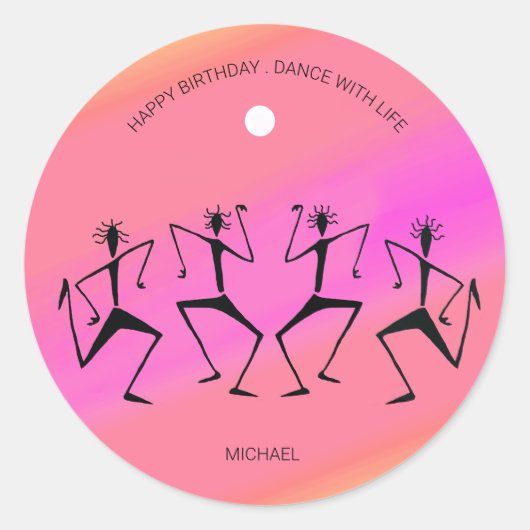 Rainbow Celebration Dance Sticker (Voorkant)