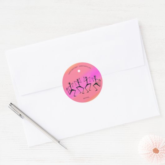 Rainbow Celebration Dance Sticker (Envelop)