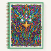Rainbow Celestial Phoenix Zentangle Nooracle  Notitieboek (Voorkant)