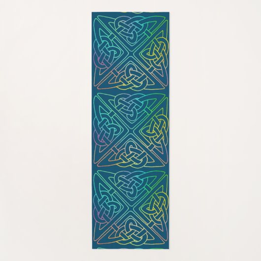 Rainbow Celtic Knot Yoga Mat (Voorkant)