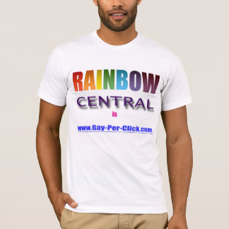 "Rainbow Central" Aangepast T-shirt