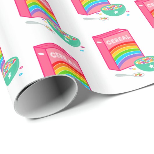 Rainbow Cereal Pattern Cadeaupapier (Rol Hoek)