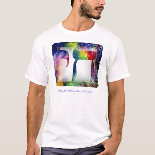 Rainbow Chai - Leven in het Hebreeuws T-shirt (Voorkant)