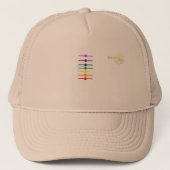 Rainbow Chakra Stripes infiniteLi Trucker Hat Trucker Pet (Voorkant)