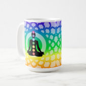 Rainbow Chakra Yoga Classic Mok - Heilige Geometri (Voorkant links)