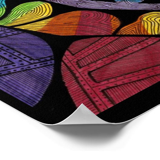 Rainbow Chakras Poster (Hoek)