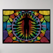 Rainbow Chakras Poster (Voorkant)