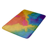 Rainbow Chalk Gradient Swirls Badmat (Gekanteld)