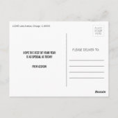 Rainbow & Chalkboard Happy Birthday Briefkaart (Achterkant)