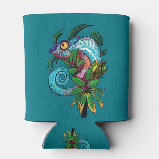 Rainbow Chameleon Blikjeskoeler (Achterkant)