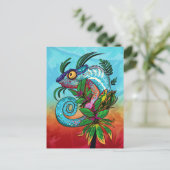 Rainbow Chameleon Briefkaart (Staand voorkant)