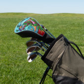 Rainbow Chameleon Golfheadcover (Insitu)