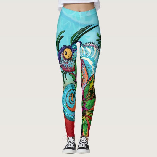 Rainbow Chameleon Leggings (Voorkant)