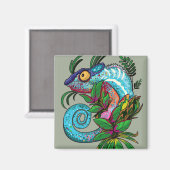 Rainbow Chameleon Magneet (Voorkant / Achterkant)