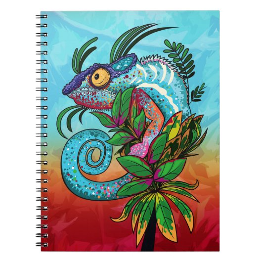 Rainbow Chameleon Notitieboek (Voorkant)