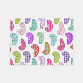 Rainbow Chameleon Pattern Fleece Deken (Voorkant (Horizontaal))