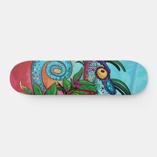 Rainbow Chameleon Persoonlijk Skateboard (Horizontaal)