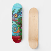 Rainbow Chameleon Persoonlijk Skateboard (Voorkant)