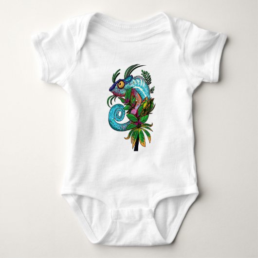Rainbow Chameleon Romper (Voorkant)
