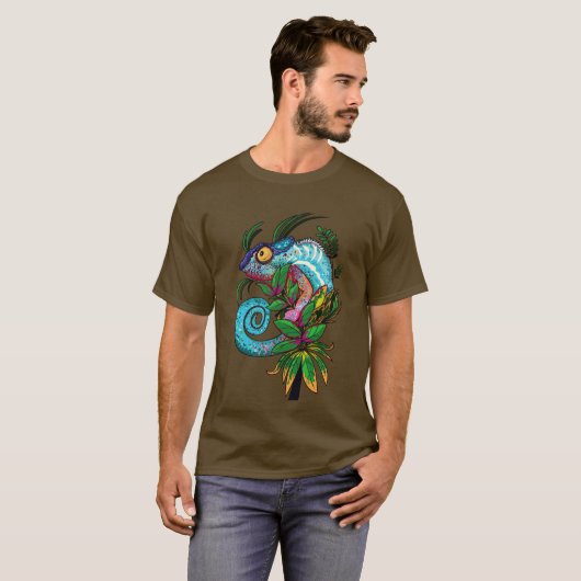 Rainbow Chameleon T-shirt (Voorkant volledig)