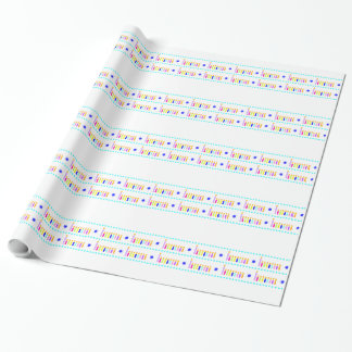 Rainbow Chanukah Menorah Wrapping Paper Cadeaupapier