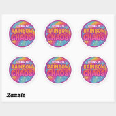 Rainbow Chaos Round Sticker (Vel)