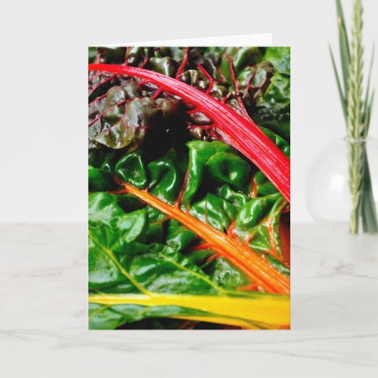 Rainbow Chard Kaart (Voorkant)