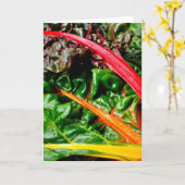 Rainbow Chard Kaart (Gele Bloem)